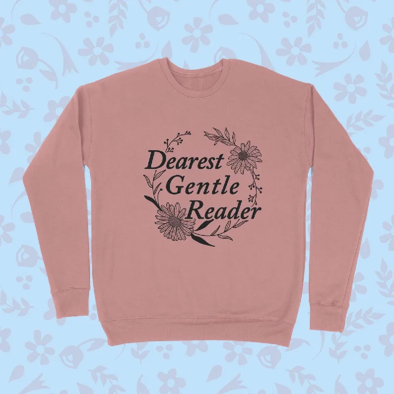 DEAREST GENTLE READER Unisex Sponge Fleece Sweatshirt Hoodie with Back Slit Movement Comfort