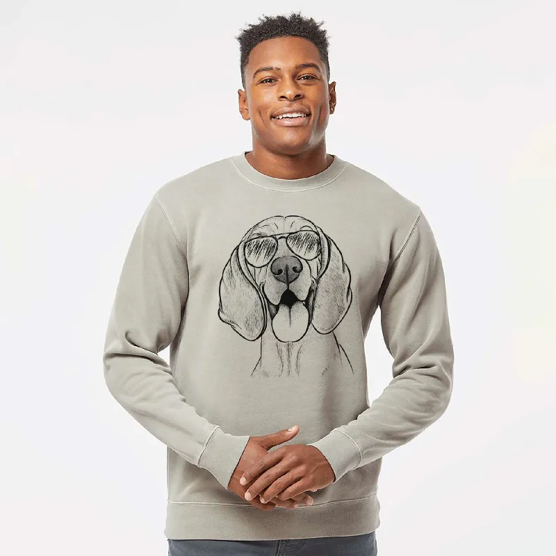 Aviator Winston the Redbone Coonhound - Unisex Pigment Dyed Crew Sweatshirt Hoodie Sweatshirt Pullover Aviator Winston the Redbone Coonhound - Unisex Pigment Dyed Crew Sweatshirt Hoodie Sweatshirt Pullover