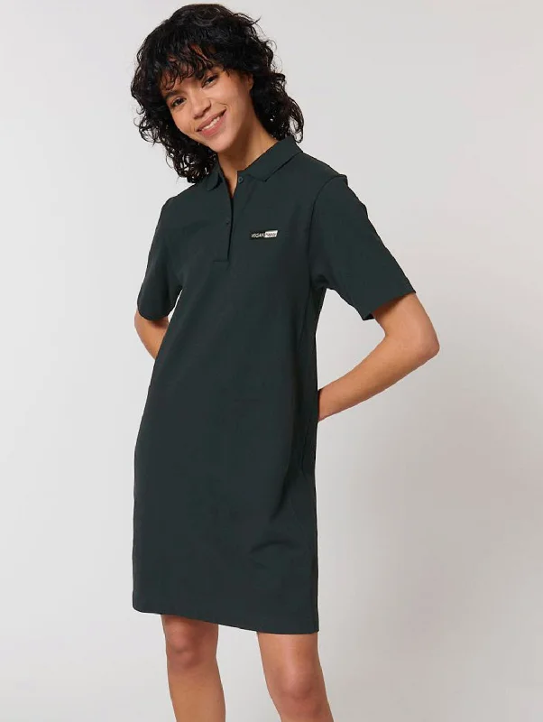 Vegan Women's Cotton Paiger Polo Dress | Multiple Colours Tunics Leisure comfortable Vegan Women's Cotton Paiger Polo Dress | Multiple Colours Tunics Leisure comfortable