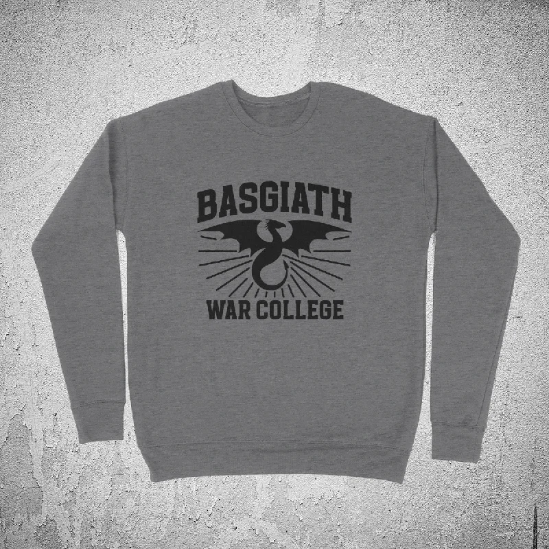 BASGIATH WAR COLLEGE Unisex Sponge Fleece Sweatshirt Hoodie with Hem Detail Decorative Unique