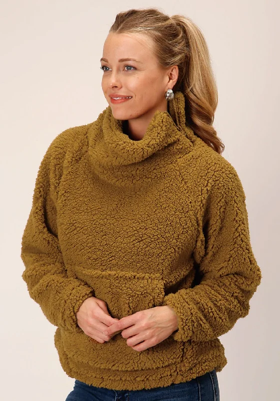 Roper Womens Teddy Bear Brown Polyester Fleece Jacket Front Pockets Side Pockets Patch Pockets Roper Womens Teddy Bear Brown Polyester Fleece Jacket Front Pockets Side Pockets Patch Pockets