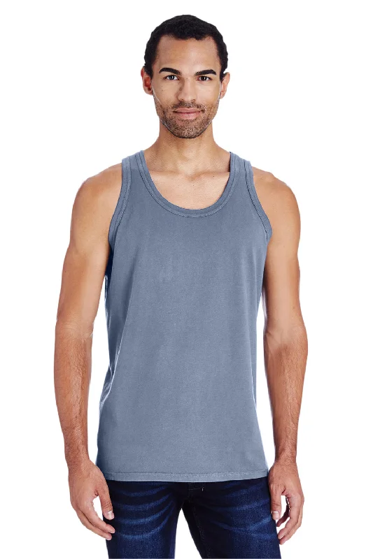 ComfortWash By Hanes Mens Tank Top - Saltwater Blue workout tank top