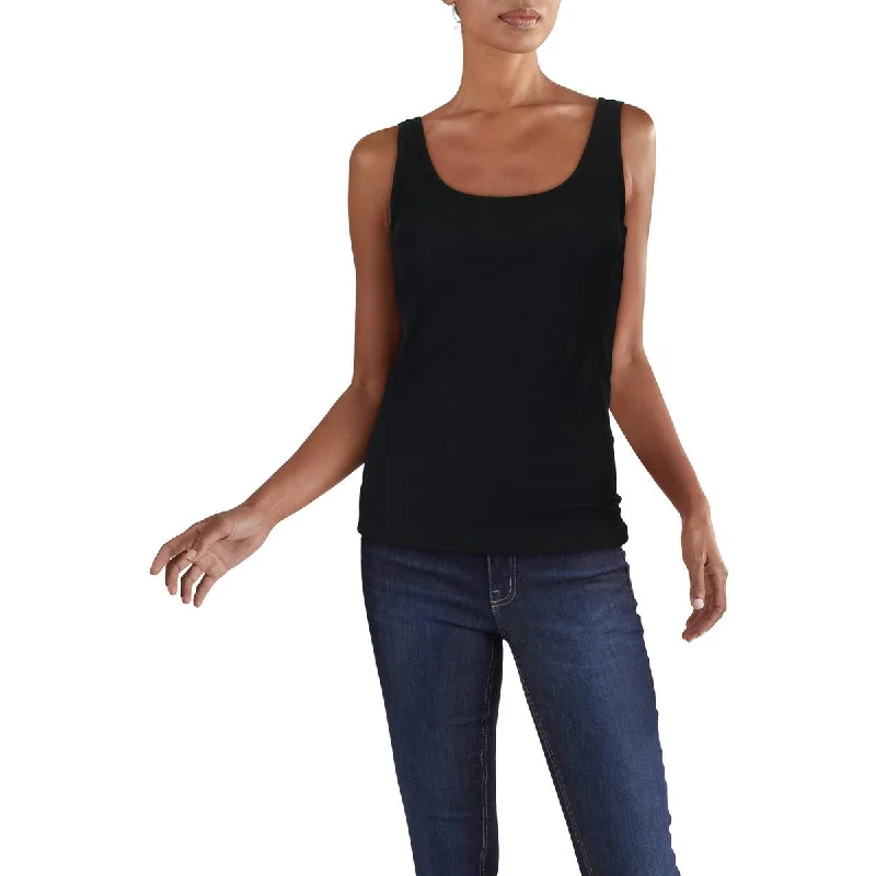 Lauren Ralph Lauren Womens Kelly Ribbed Sleeveless Tank Top lace tank top