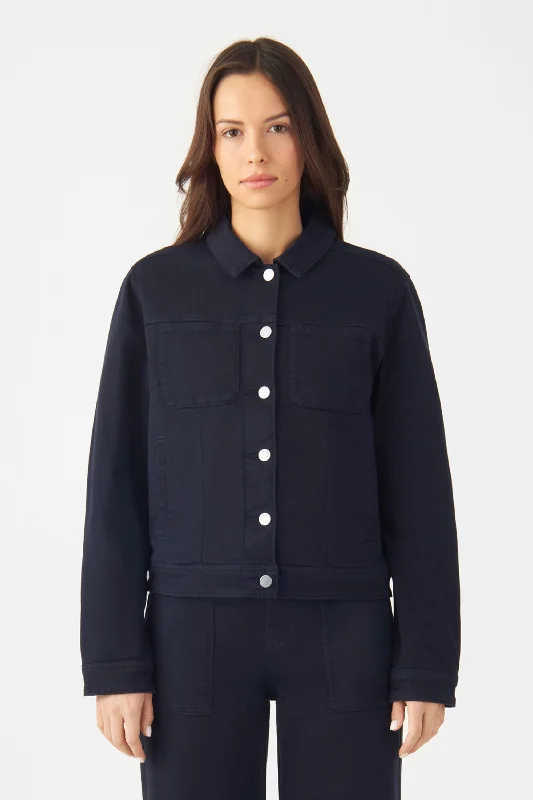 Callisto Denim Jacket Nightsky Navy Bomber Jacket Anorak Windbreaker