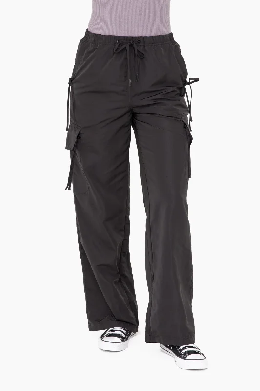 Water Resistant Cargo Pants Comfy Zip-Up Pants