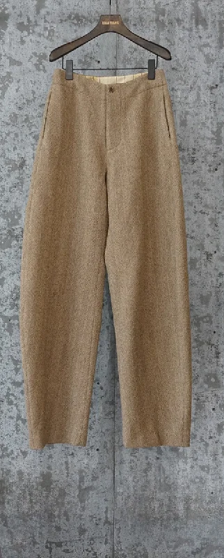 UMA WANG Pollock Pants (Tan) Trendy Tapered Pants