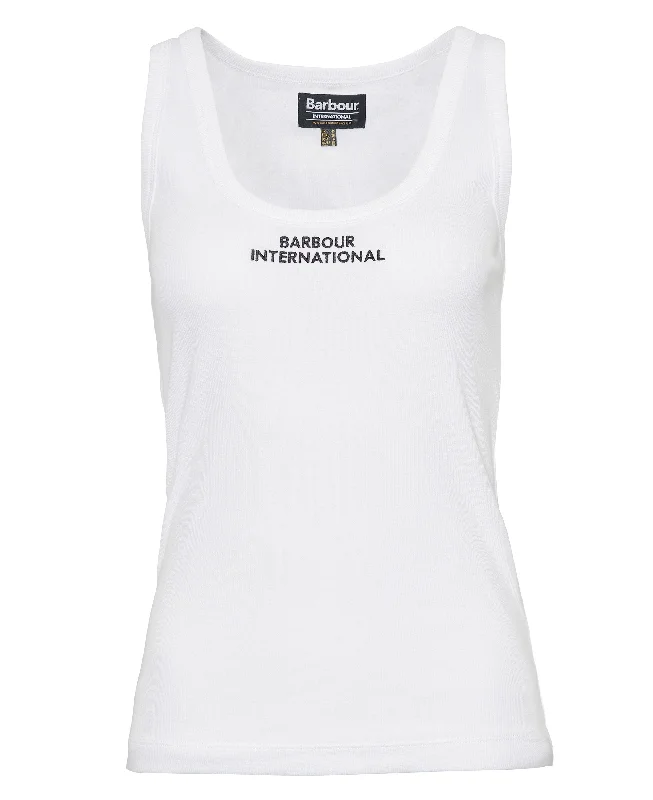 Ozanne Tank Top - White tie dye tank