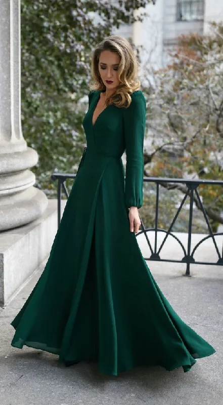A Line Party Dress With Split,Deep V Neck Prom Dress,Party Dress With Long Sleeves cg3221 Square Neckline Feminine A Line Party Dress With Split,Deep V Neck Prom Dress,Party Dress With Long Sleeves cg3221 Square Neckline Feminine