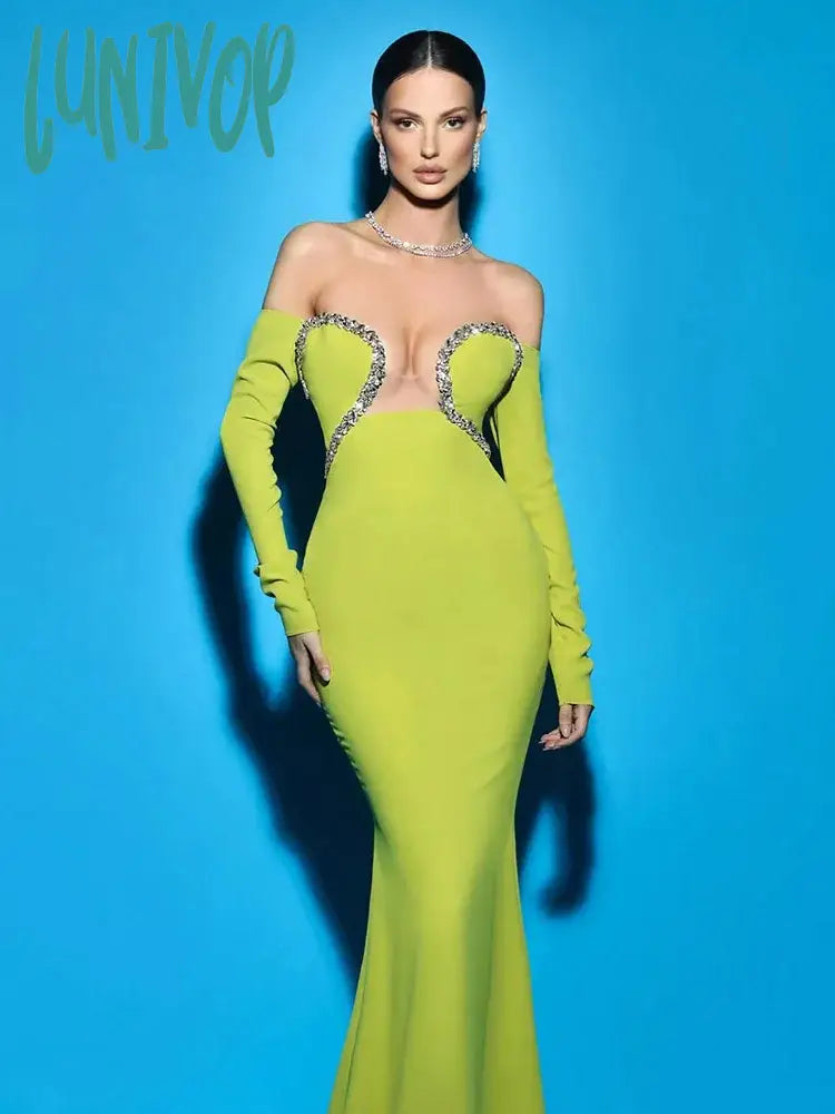 Lunivop Fashion Elegant High Quality Sexy Strapless Diamond Bodycon Long Bandage Dress Vestidos De Fiesta Evening Cocktail Party Dresses Tunics Canvas sturdy Lunivop Fashion Elegant High Quality Sexy Strapless Diamond Bodycon Long Bandage Dress Vestidos De Fiesta Evening Cocktail Party Dresses Tunics Canvas sturdy