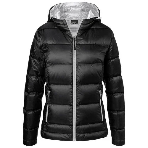 James and Nicholson Womens/Ladies Hooded Down Jacket Toggled Jacket Drawstring Jacket Belted Jacket James and Nicholson Womens/Ladies Hooded Down Jacket Toggled Jacket Drawstring Jacket Belted Jacket
